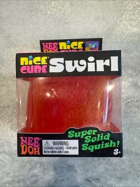 Nice Cube Swirl Super Solid Squish - Red by